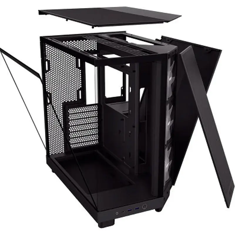 Корпус для ПК NZXT H6 Flow All Black (CC-H61FB-01) - фото 5