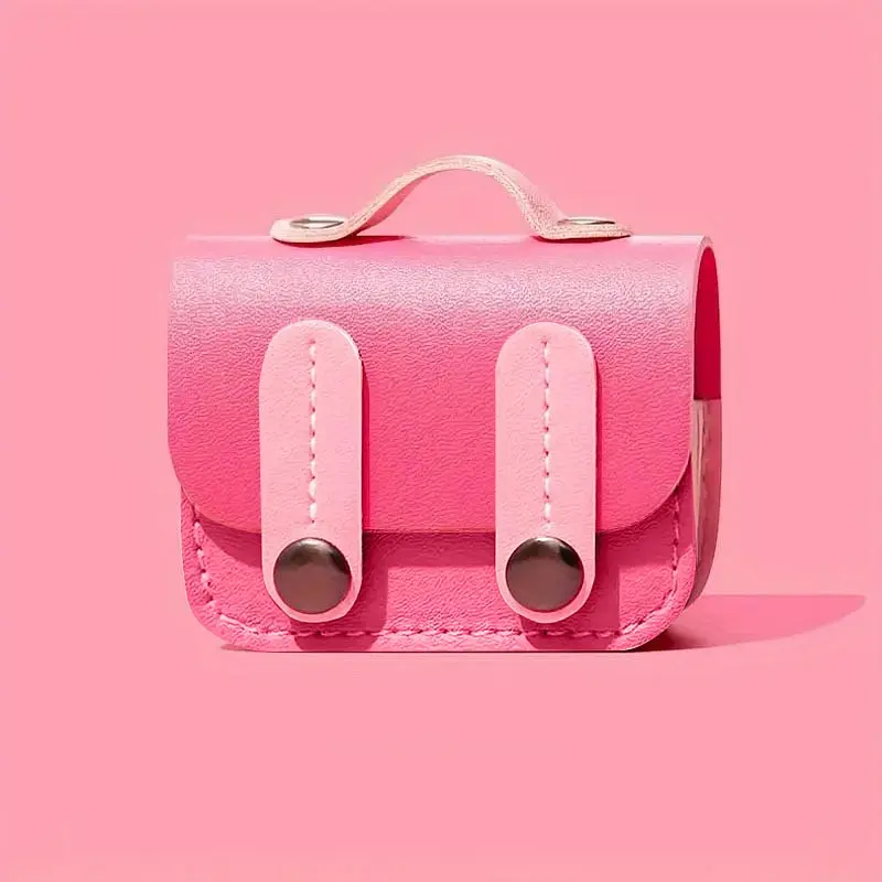 Кожаный футляр Briefcase для наушников AirPods 3 Pink - фото 2