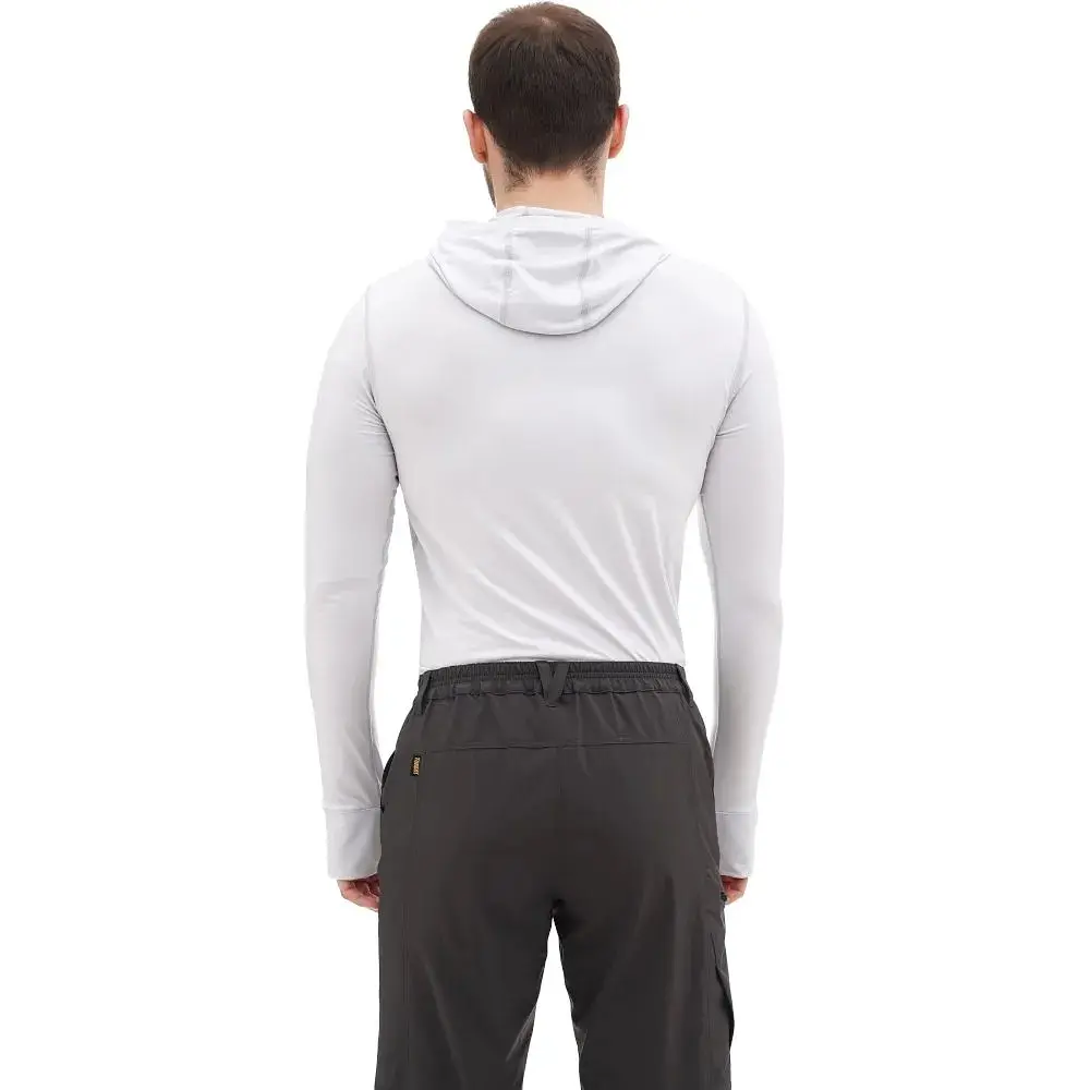 Термофутболка чоловіча Turbat Hike Lite LS Hood Mens M Світло-сірий - фото 2