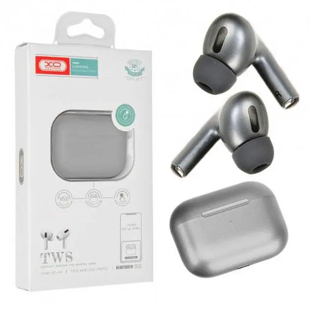 Бездротові Bluetooth гарнітура навушники BT XO Х4 stereo Grey - фото 4