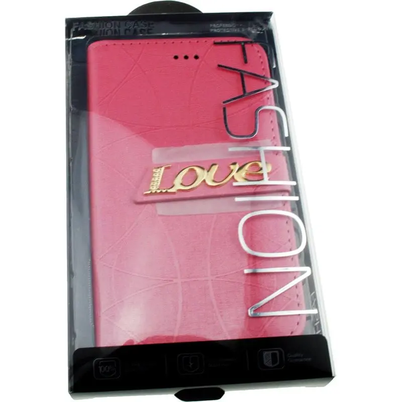 Чохол-книжка Toto Book Universal cover Love 4.5-5" Pink - фото 2