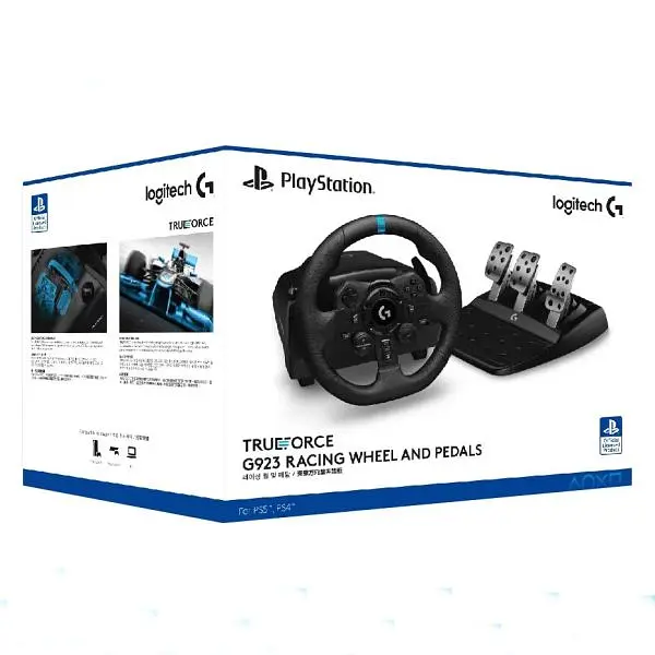 Кермо та педалі Logitech G923 Racing Wheel and Pedals for PS4/PS5 (941-000149) - фото 9