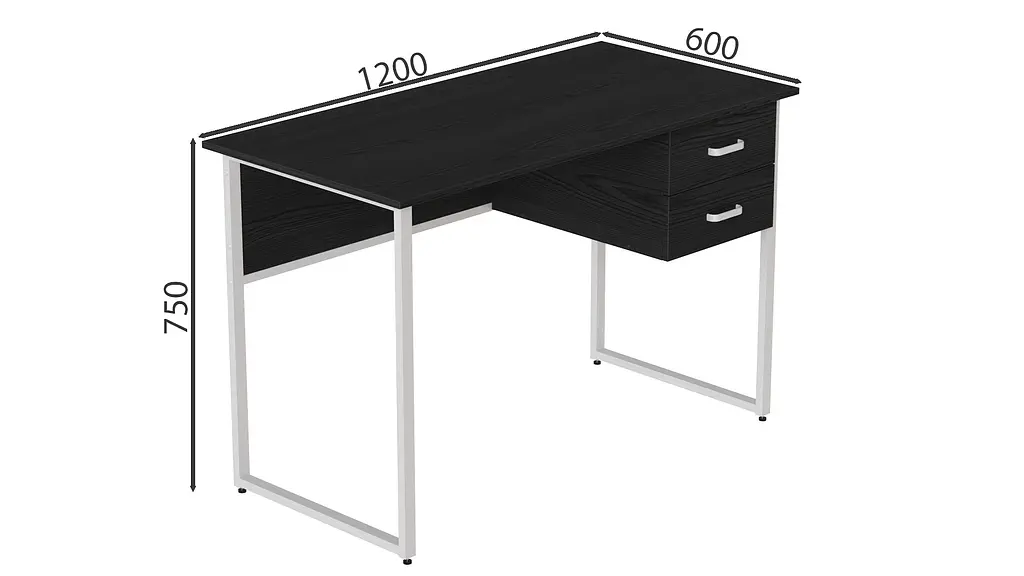 Компьютерный стол Таккота 75x120x60 белый ДСП Сосна Кембра 16мм FRD-102092 - фото 2