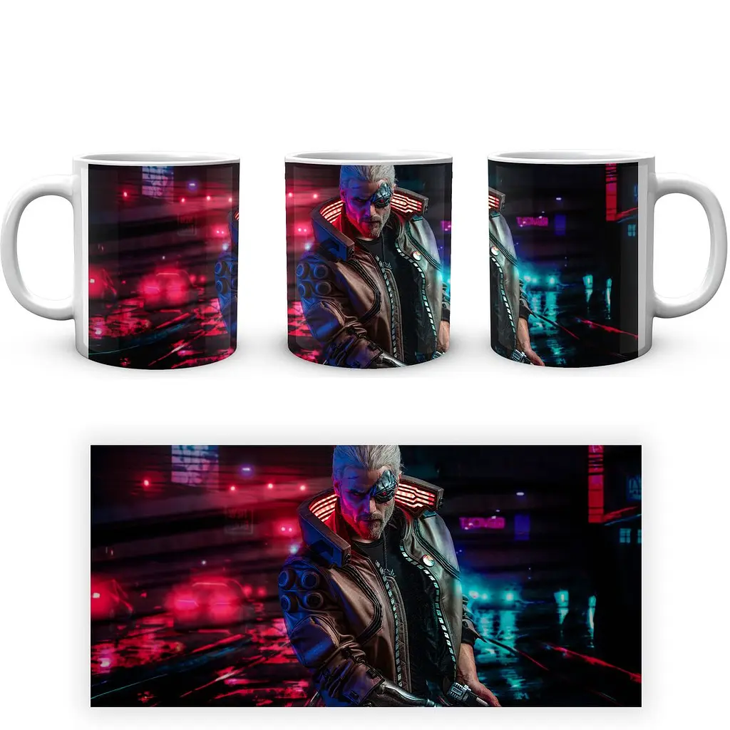 Кухоль GeekLand Cyberpunk 2077 Кіберпанк 2077 CY 02.601 330 мл білий - фото 4