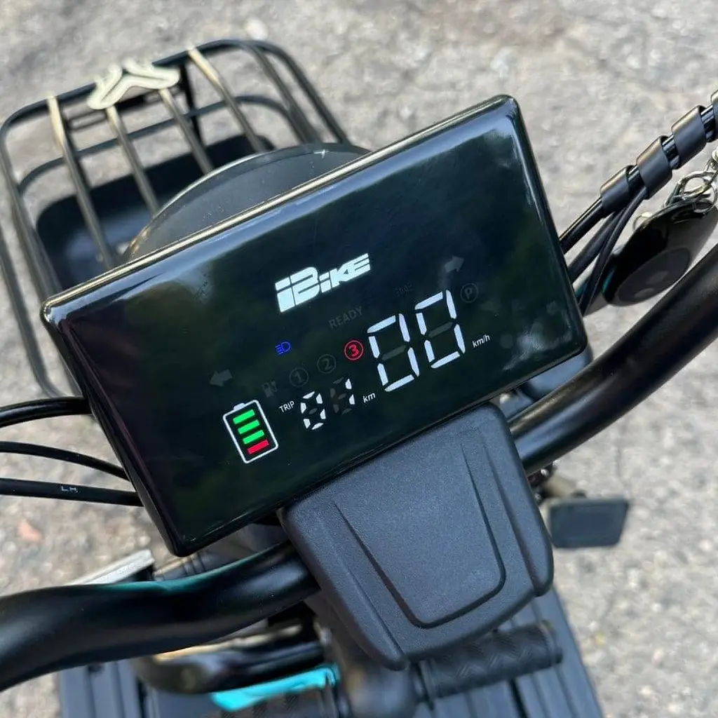 Електроскутер триколісний EVOBIKE Luna TRIO PRO 1200W 60V 20Ah (2026) зі знімним графеновим акумулятором та пасажирським сидінням | Червоний - фото 5
