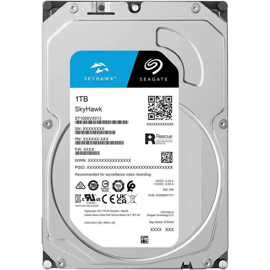 Жорсткий диск 3.5` Seagate SkyHawk 1TB SATA 256MB (ST1000VX013) [141005] - фото 4