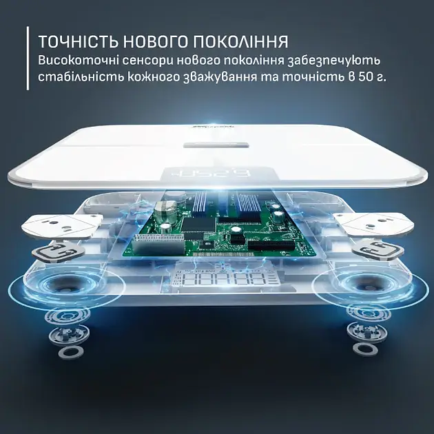 Ваги підлогові Tefal Goodvibes Sport білі (BM9740F0) - фото 4