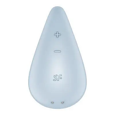 Вібратор для зовнішньої стимуляції Satisfyer Dew Drop Blue, 2 мотори, 12 режимів, м’який корпус - фото 2