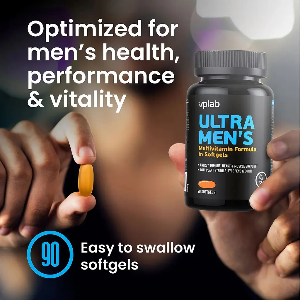Мультивитаминный комплекс Vplab Ultra Men's Multivitamin 90 мягких капсул - фото 8