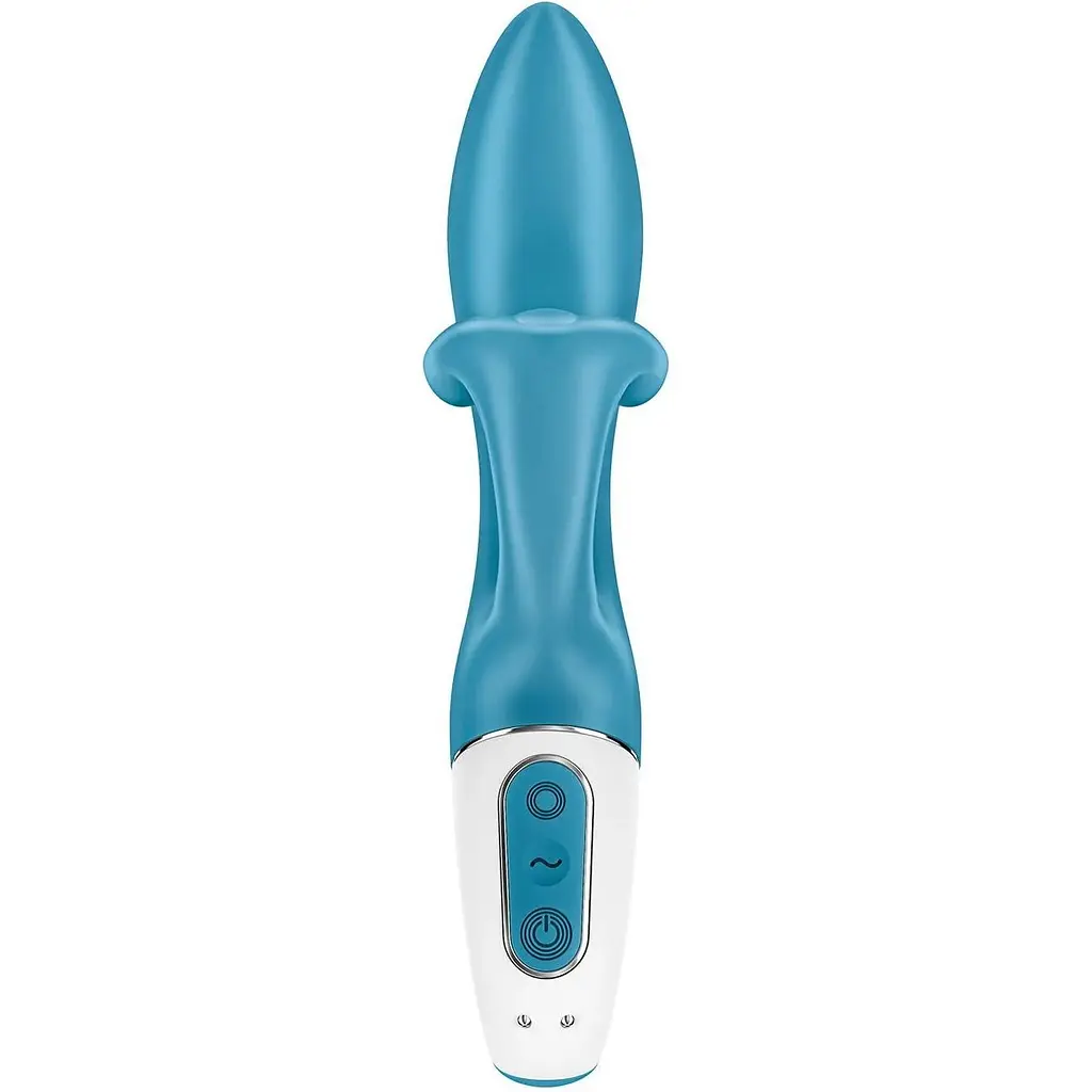 Вібратор-кролик із потрійним відростком Satisfyer Embrace me Turquoise - фото 5