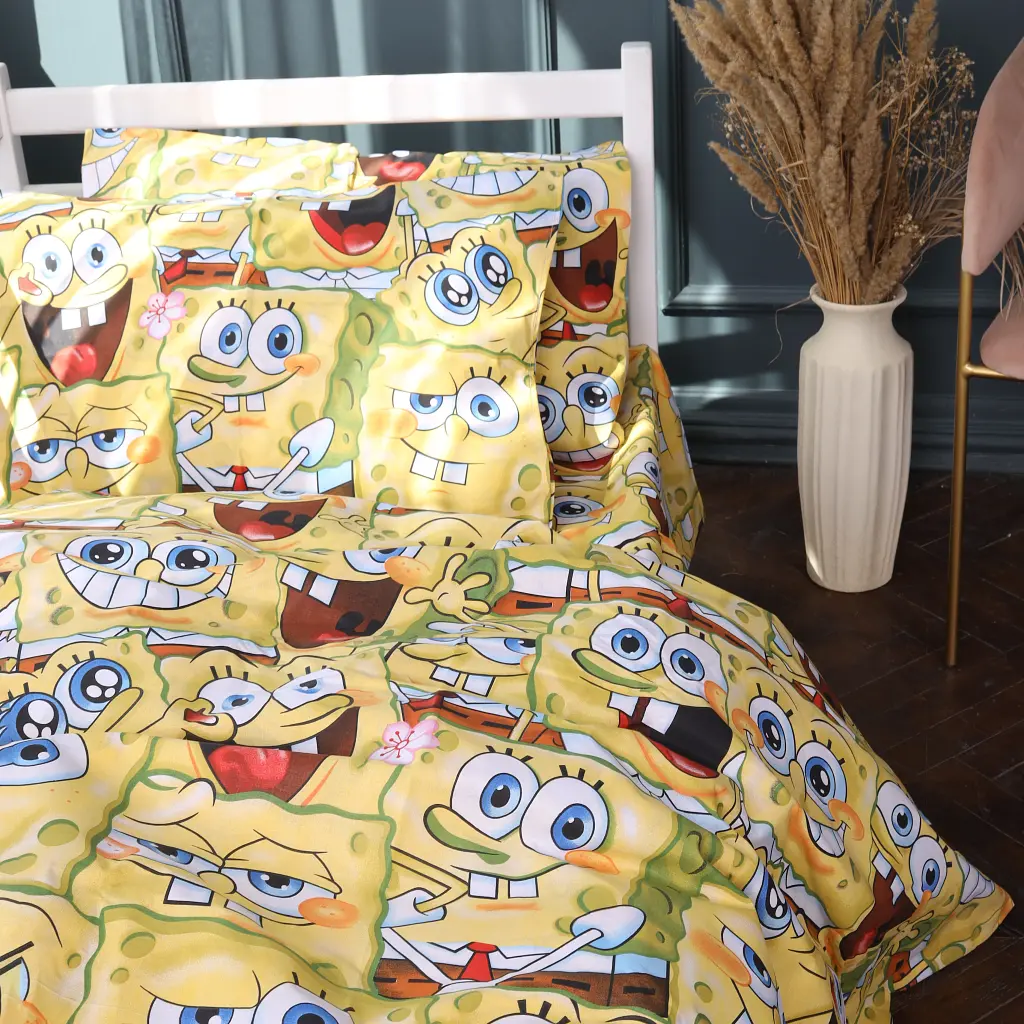 Підковдра MirSon Funny Sponge Bob бязь 110х140 см (2200011447346) - фото 4