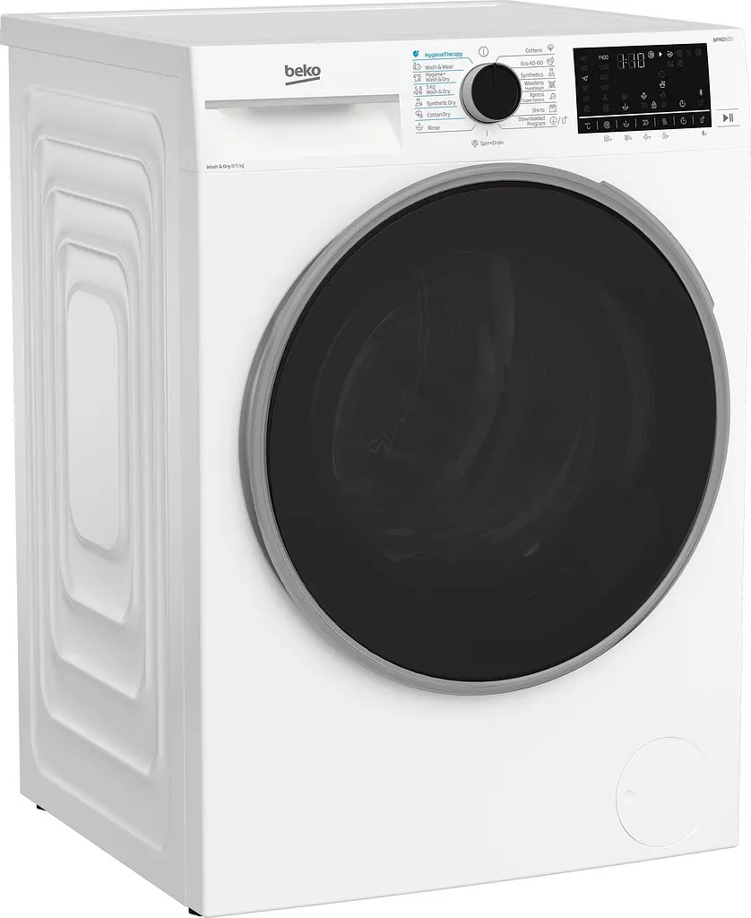 Прально-сушильна машина Beko фронтальна, 8 (5) кг, 1400, D, 57см, дисплей, білий (B5DFT58447W) - фото 2