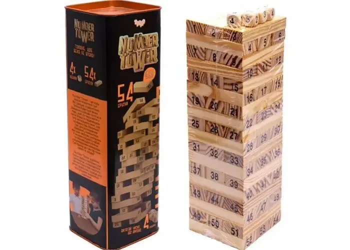 Настольная игра Danko Toys Джанга Number Tower (укр.) (NT-01U) - фото 2