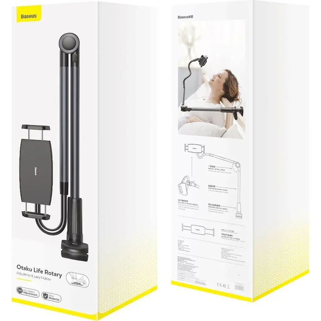 Пантограф Baseus Otaku Life Rotary Adjustment Lazy Holder Pro Gray (LUZQ000013) [162112] - фото 8