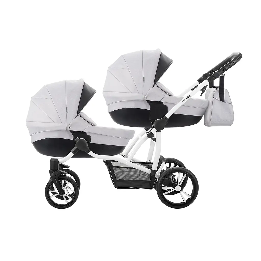 Универсальная коляска для двойни 2 в 1 Bebetto B 42 NEW, сірий (505.28.17.003) - фото 11