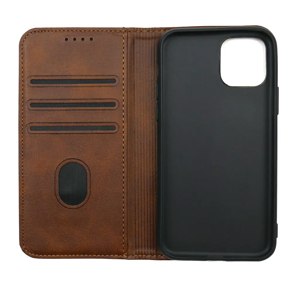 Чохол-книжка Premium Iphone 11 Pro Dark Brown - фото 2