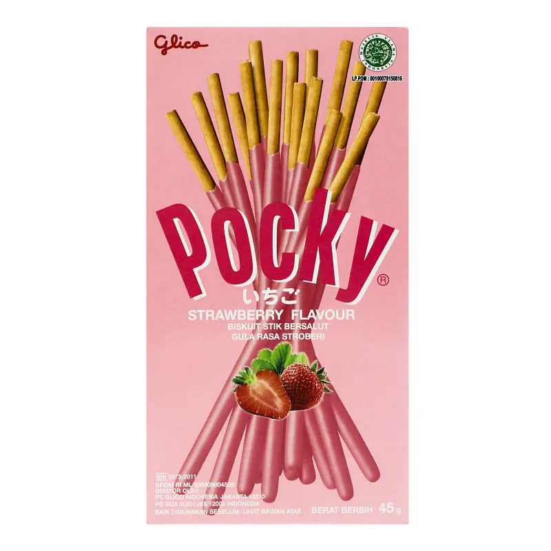 Японські палички Pocky Strawberry Cream 45g