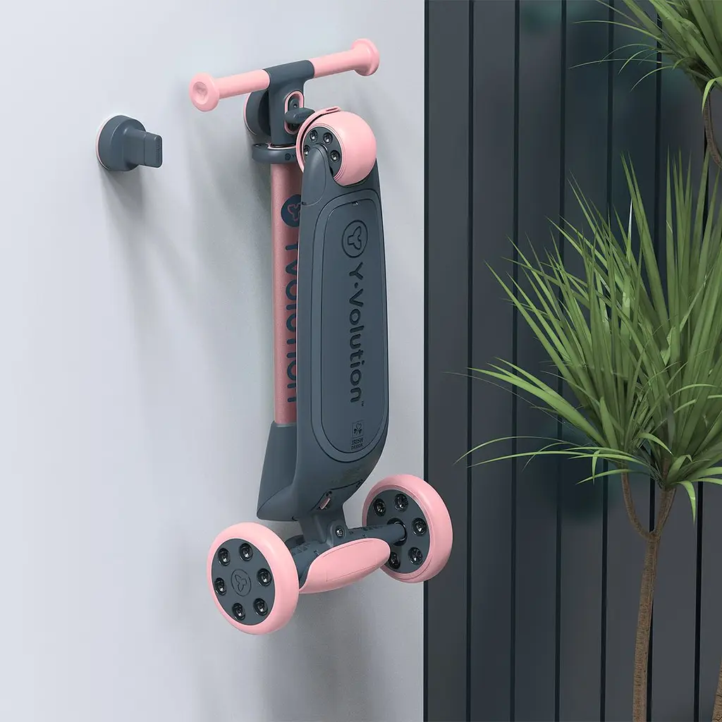 Самокат YVolution YGlider NUA Рожевий - фото 6