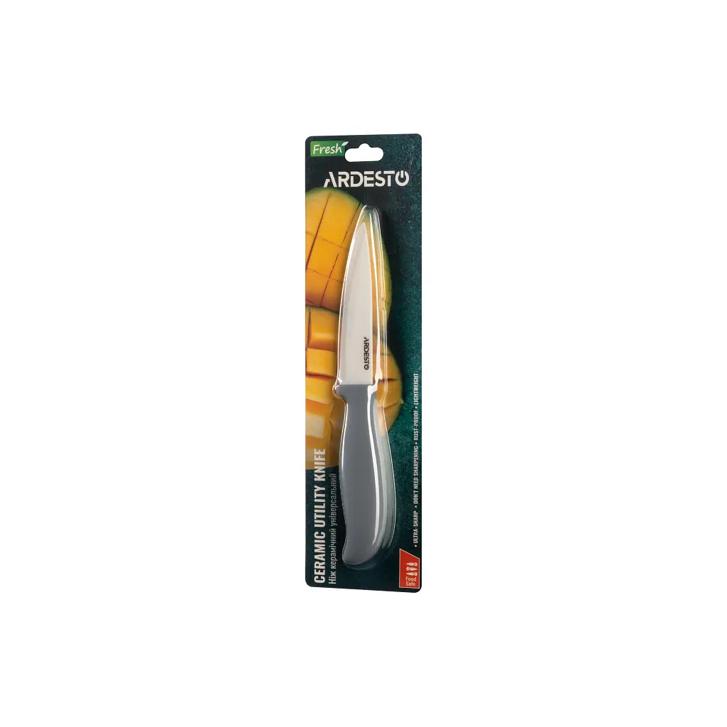 Кухонний ніж Ardesto Fresh 20.5 см Grey (AR2120CG) - фото 4