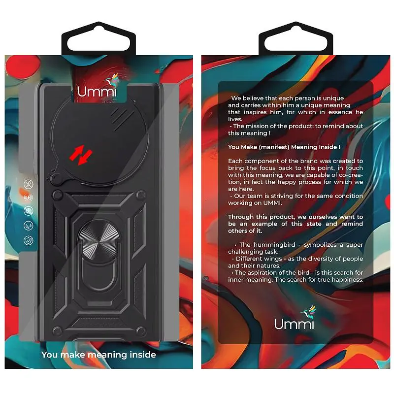 Чехол Ummi Camshield Serge Ring для Xiaomi 14 Ultra - фото 3