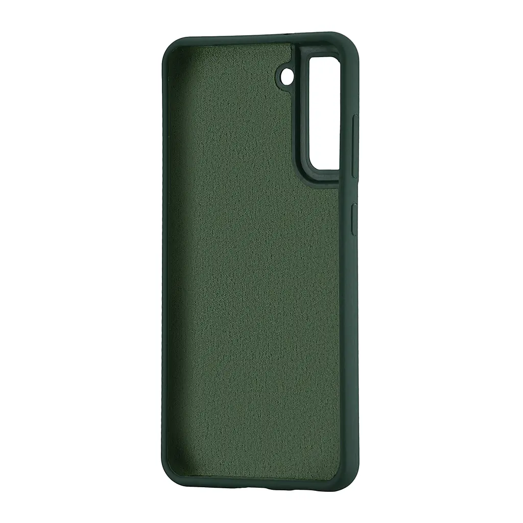 Чохол Silicone Case Samsung S21 FE (G990) Dark Green - фото 2