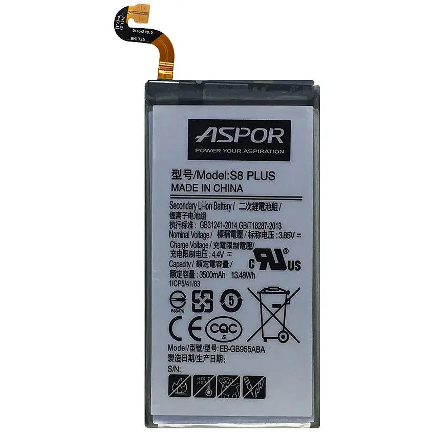 Акумулятор Aspor EB-BG955ABA для Samsung S8 Plus/G955