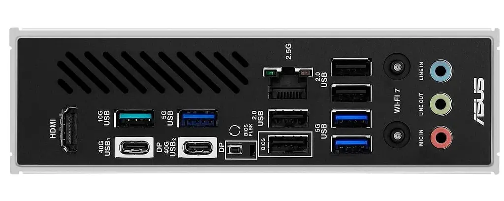 Материнська плата ASUS X870 MAX GAMING WIFI7 (X870 MAX GAMING WIFI7) (Socket AM5, AMD X870, ATX) - фото 6