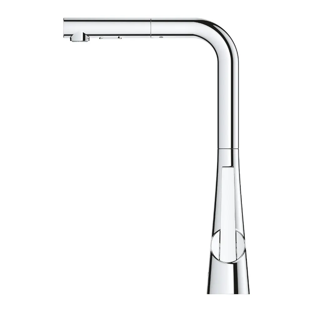 Змішувач для кухні з висувним виливом Grohe Zedra 32553002, Хром - фото 4