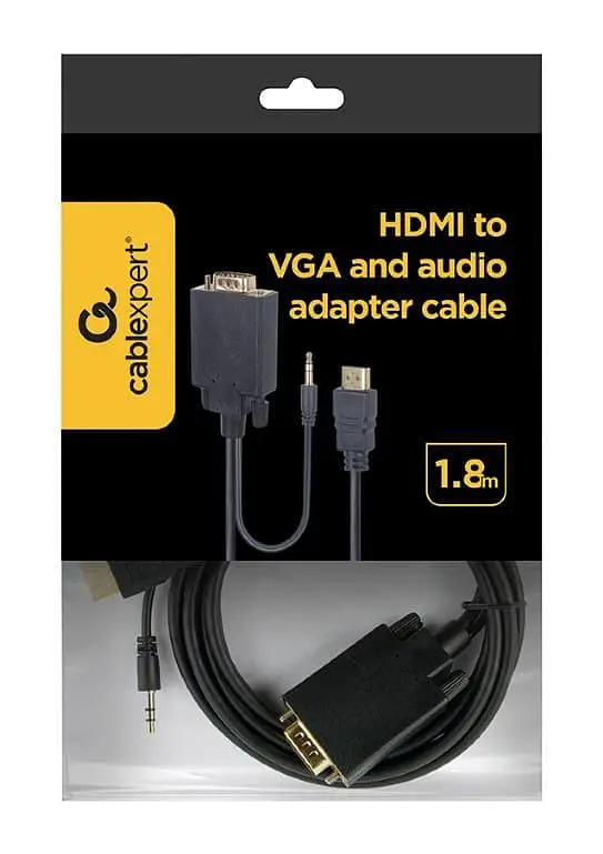 Кабель Cablexpert HDMI-VGA 1.8 м (A-HDMI-VGA-03-6) - фото 4