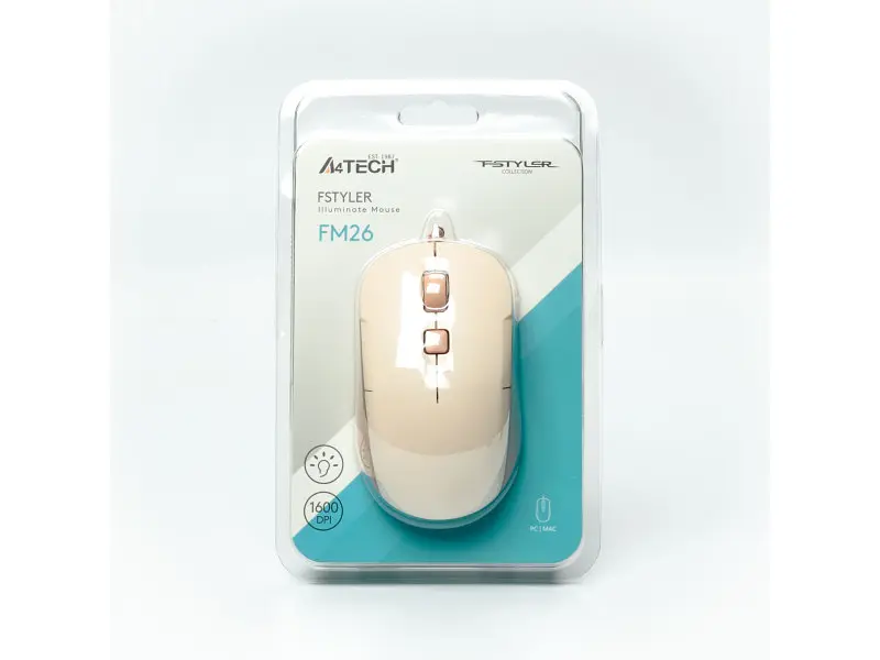 Миша A4Tech FM26 USB Cafe Latte - фото 10