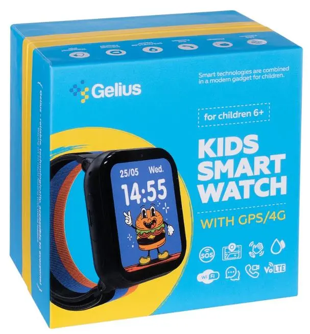 Смарт-годинник Gelius GP-PK008 (Rainbow) з GPS/4G Black - фото 14