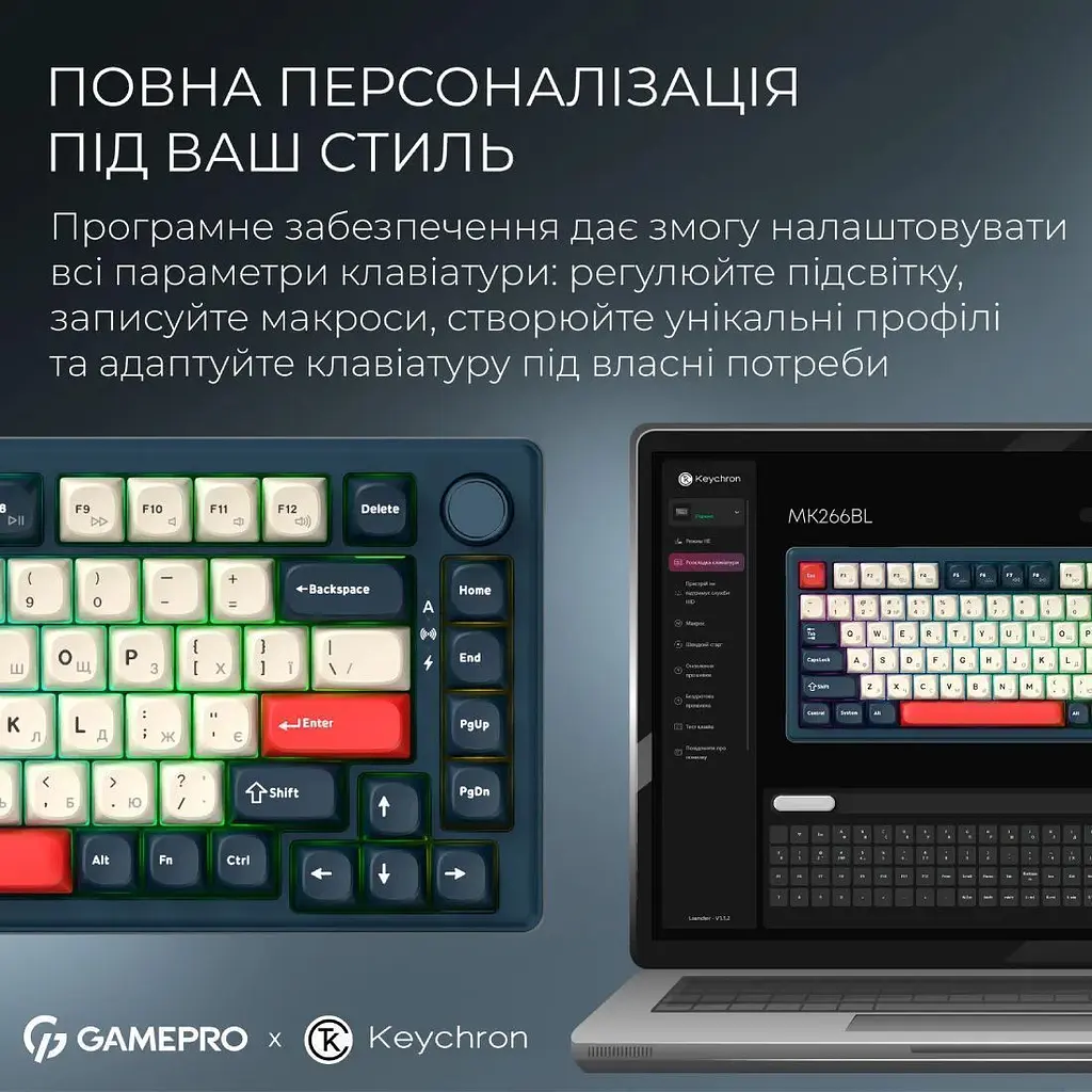Клавіатура GamePro Asgard Yord Blue (MK266BL) [152949] - фото 5