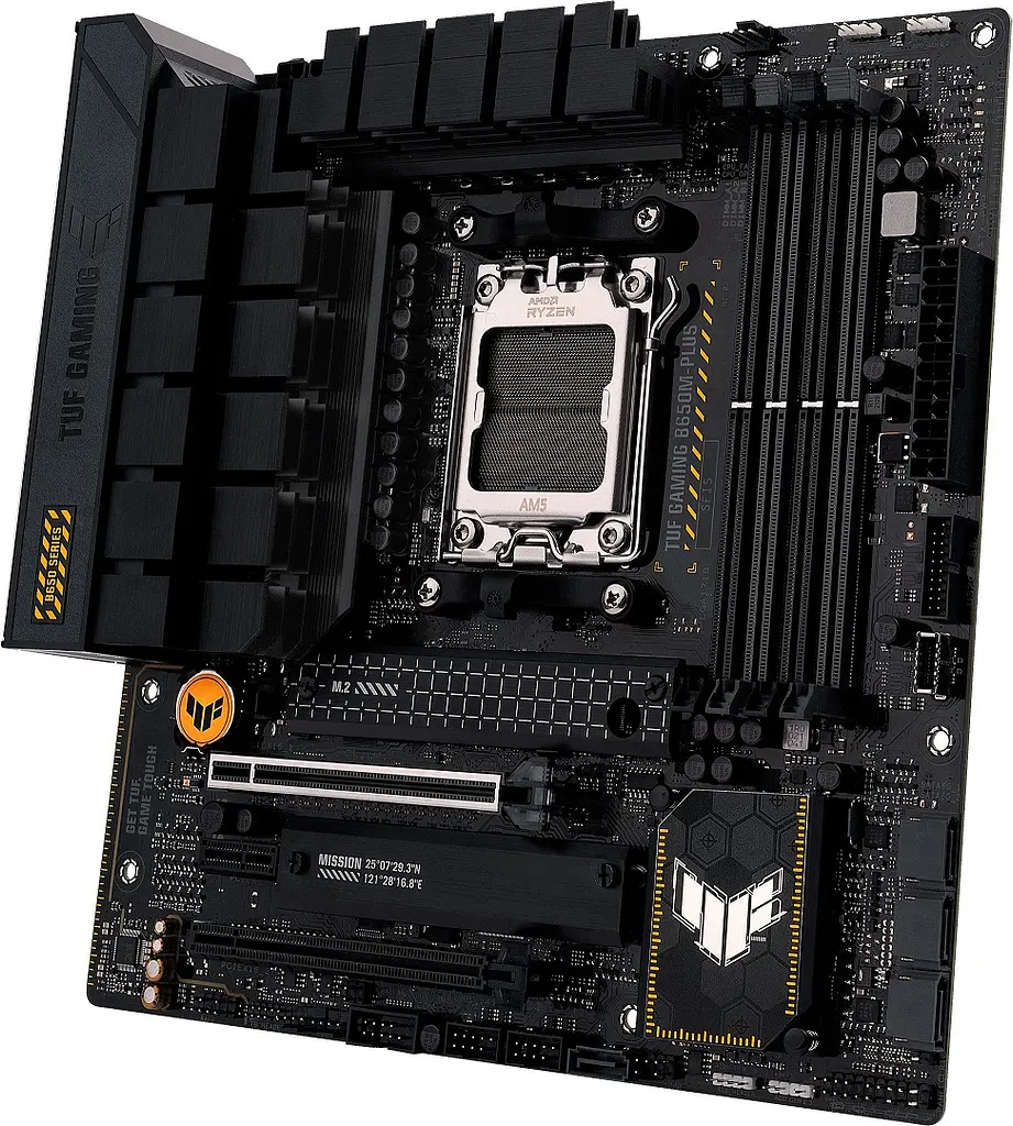 Материнская плата TUF GAMING B650M-PLUS sAM5 B650 4xDDR5 M.2 HDMI DP mATX Asus teh0018978 - фото 6