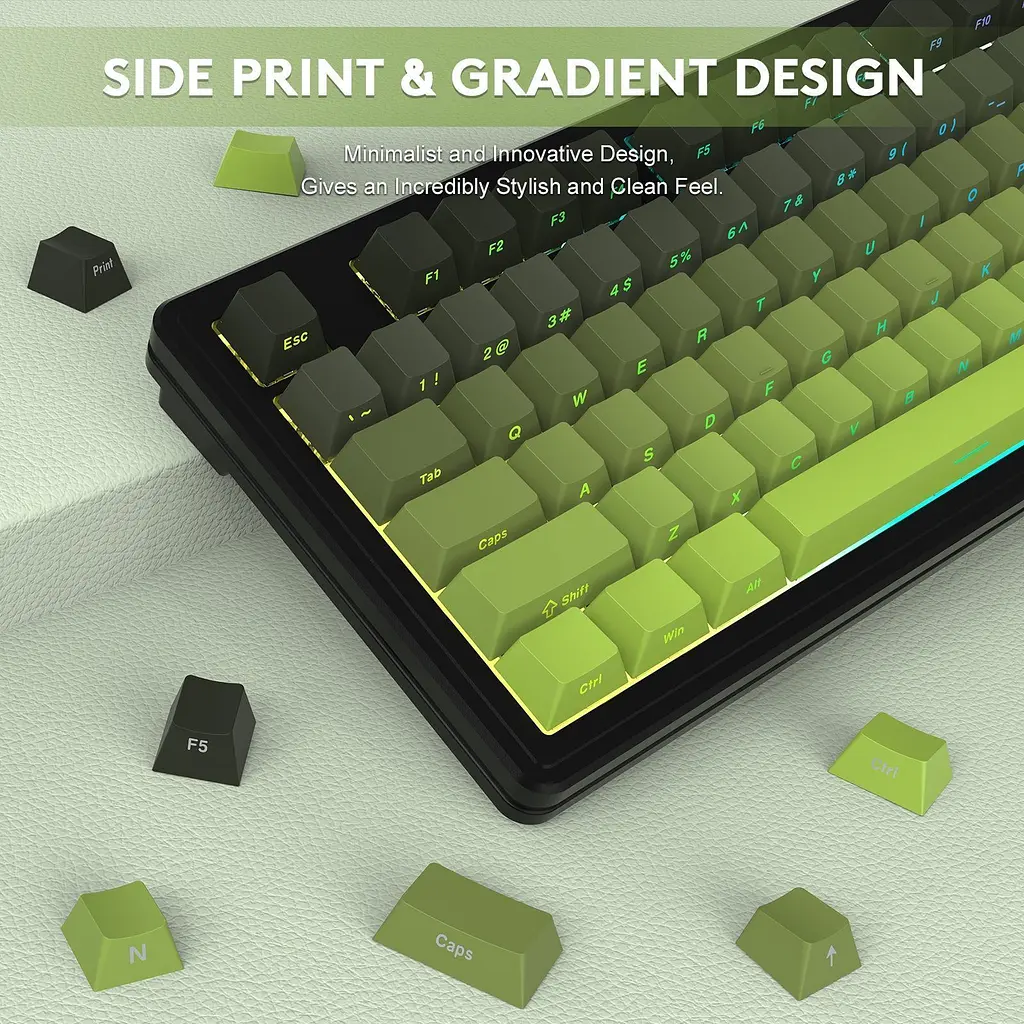 Клавіатура Attack Shark M87 Pro V2 Gradient Green (AS-697279247163-M) [166739] - фото 6