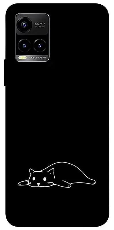 TPU чохол Demsky Lazy cat для Vivo Y21 / Y33s