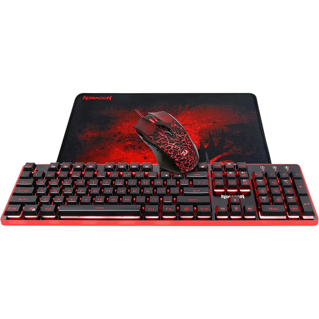 Комплект клавиатура + мышь + коврик Redragon Gaming Esseintials S107 RGB Set [78225] [118167] - фото 3