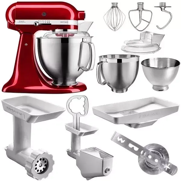 Кухонна машина KitchenAid Artisan 4,8 л 5KSM185PSECA з відкидним блоком карамельне яблуко - фото 2