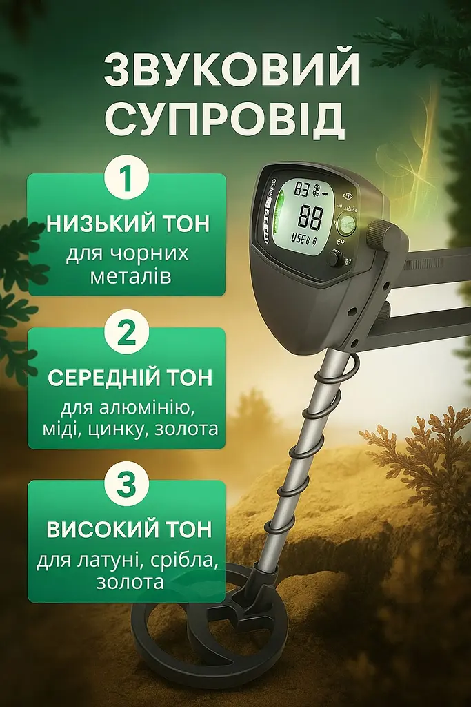 Металошукач з роботою до 1м металодетектор GTX5030 3 режими роботи - фото 7