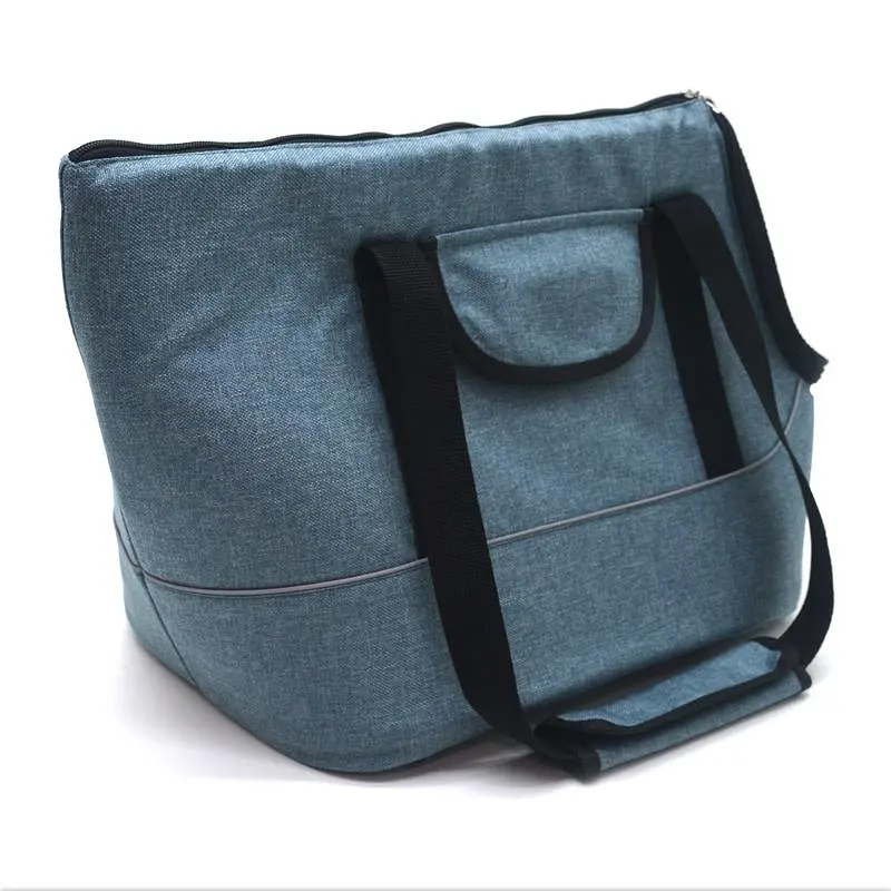 Сумка переноска Zoo-hunt Брюс для котів та малих порід собак №0 23х35х31 см синя - фото 5