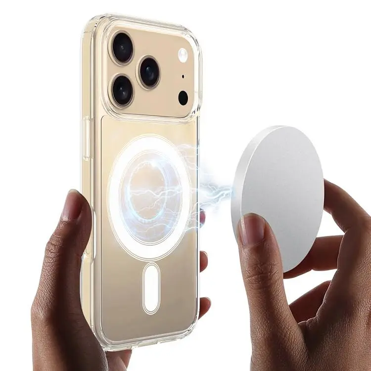 Протиударний чохол для Apple iPhone 17 Pro Clear Case Ultra Hybrid MagSafe Прозорий з магнітом - фото 2
