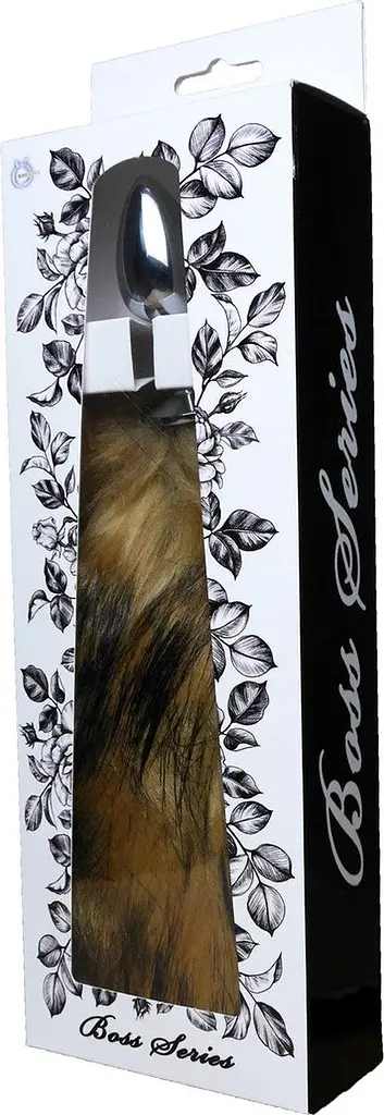 Анальна пробка з хвостом B-Series Fox TAIL Brown XL, 6,5х2,7 см, коричневий - фото 8
