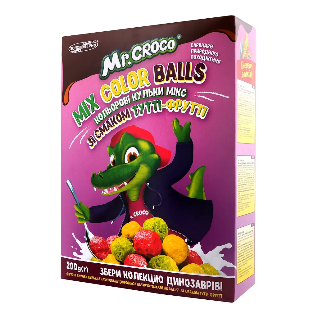 Кульки Mr. Croco Mix Color Balls зі смаком Тутті-фрутті 200 г - фото 2