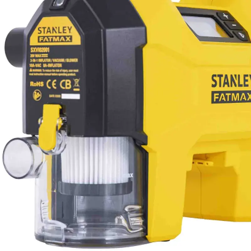 Автомобільний компресор Stanley FATMAX 3в1, 20 В, 10 бар, вага 2.95 кг (без АКБ та ЗП) (SXVI02001) - фото 8