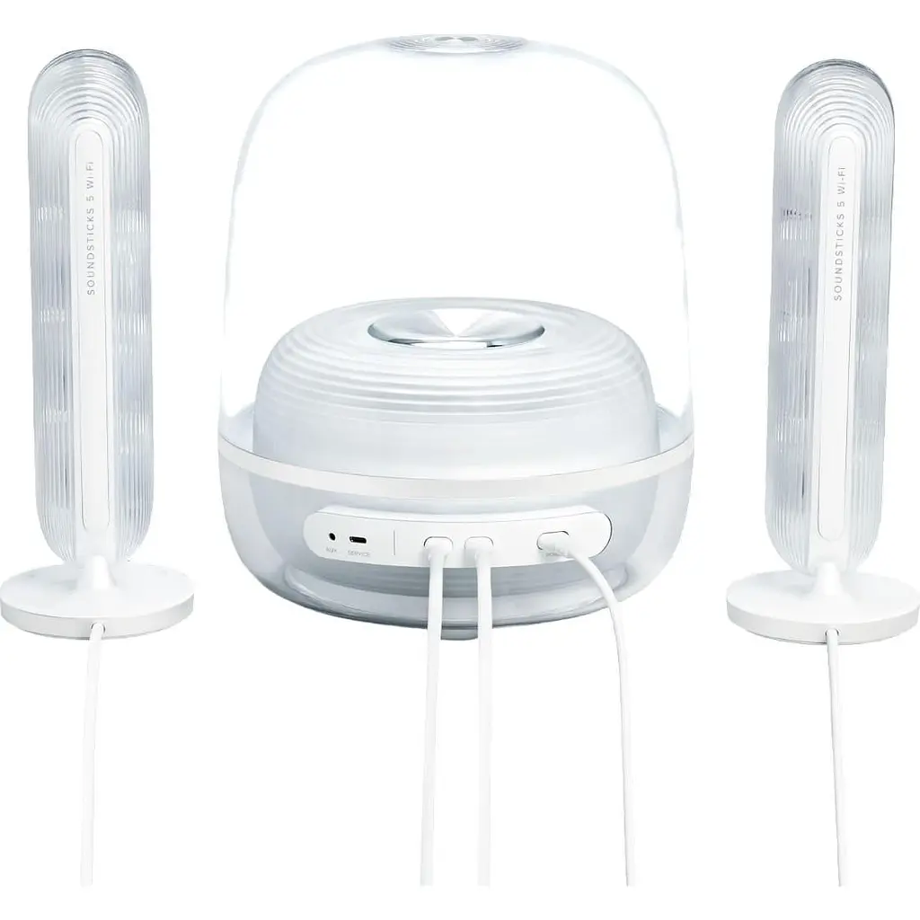 Акустическая система HARMAN KARDON SoundSticks 5 Wi-Fi White (HKSOUNDSTK5WFWEP) - фото 2