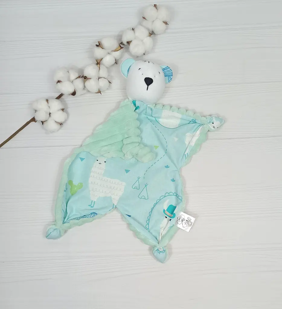 Набір для немовлят з пледом та комфортером a.l.babybox Лама - фото 3
