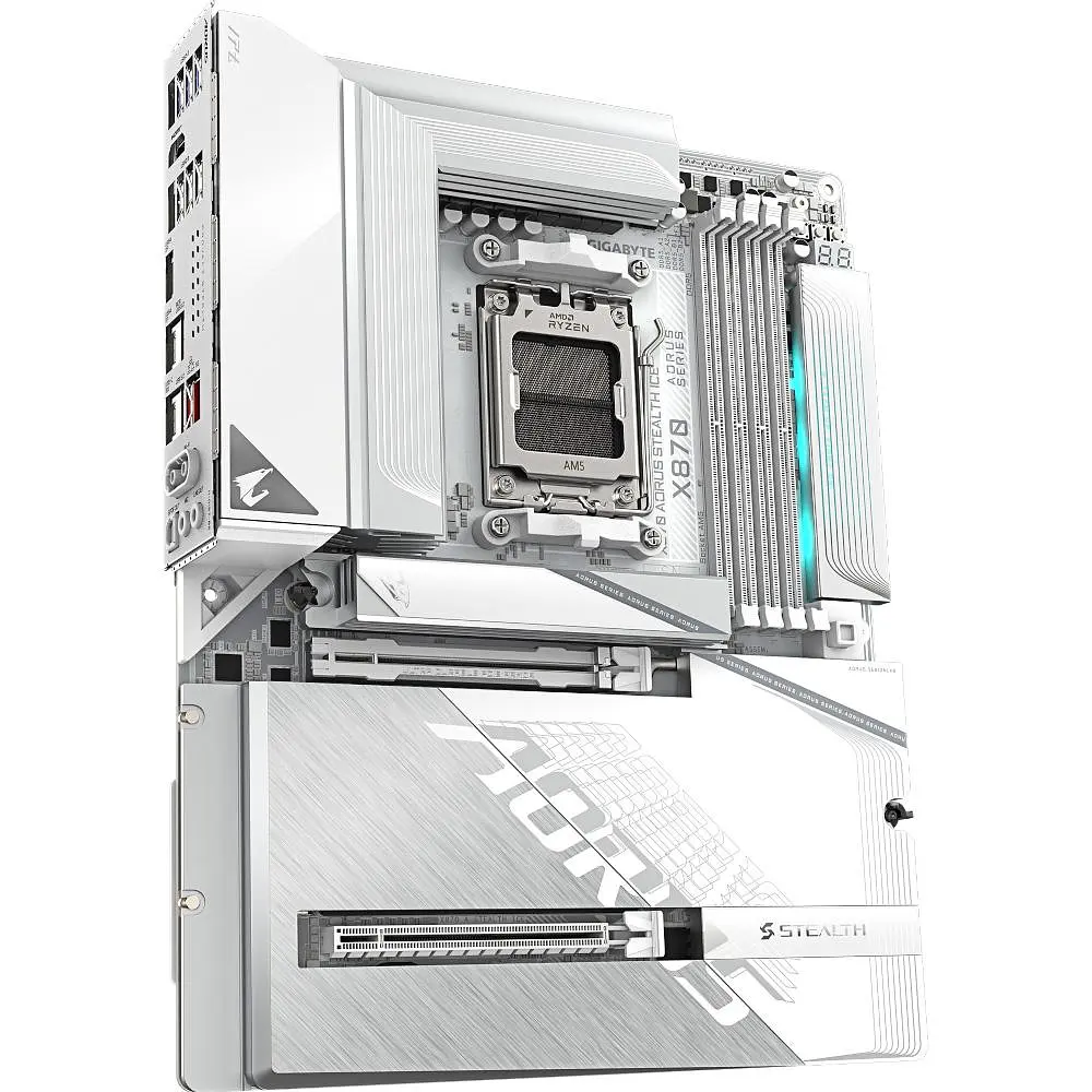 Материнська плата Gigabyte X870 AORUS STEALTH ICE (X870 AORUS STEALTH ICE) (Socket AM5, AMD X870, ATX) - фото 4