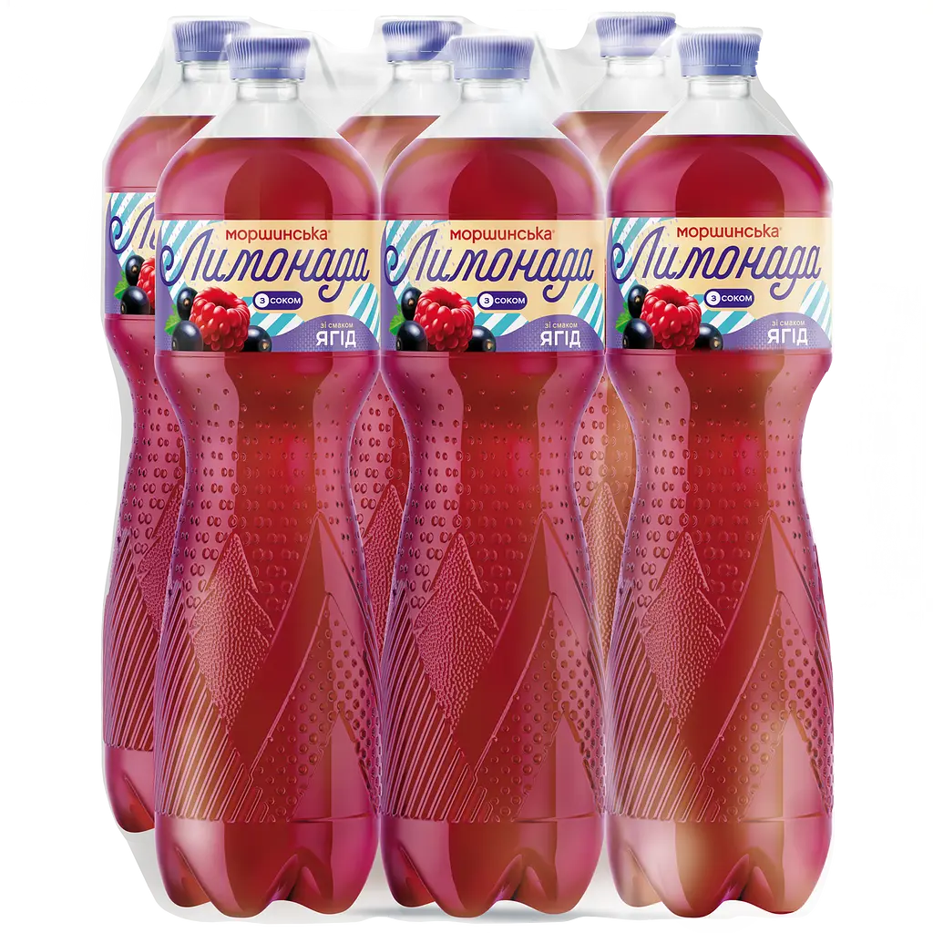 Напій Моршинська Лимонада Ягоди середньогазований 1.5 л - фото 7