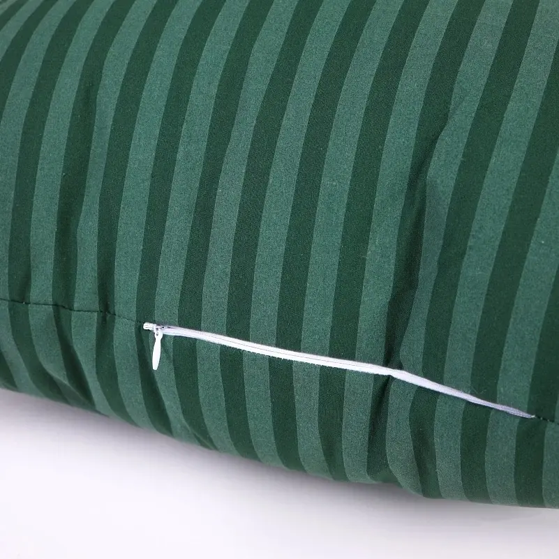 Набір подушок MirSon №0107 Сolor Fun Line Stripe Emerald з евкаліптовим волокном 2 шт. смарагдовий (2200011158709) - фото 4
