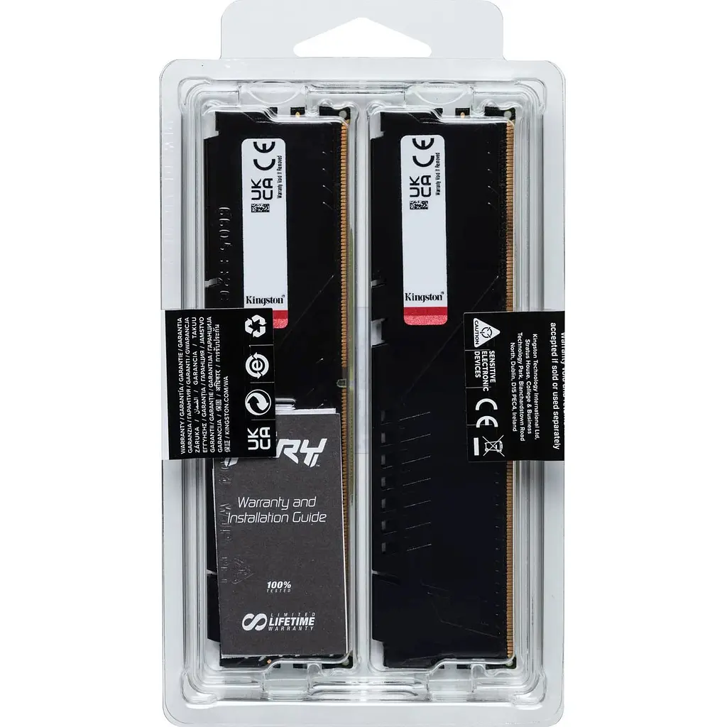 Модуль пам'яті DDR5 Kingston FURY Beast 2x8GB 5200MHz Black (KF552C40BBK2-16) [151705] - фото 7