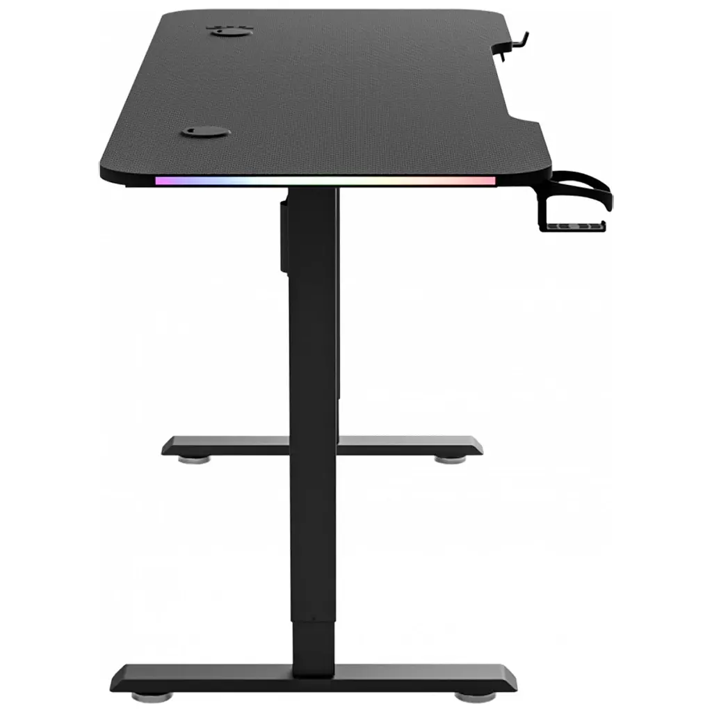Комп'ютерний стіл GT Racer TY-1611 Black (TY-1611 (160x60x72-117) Black) - фото 4